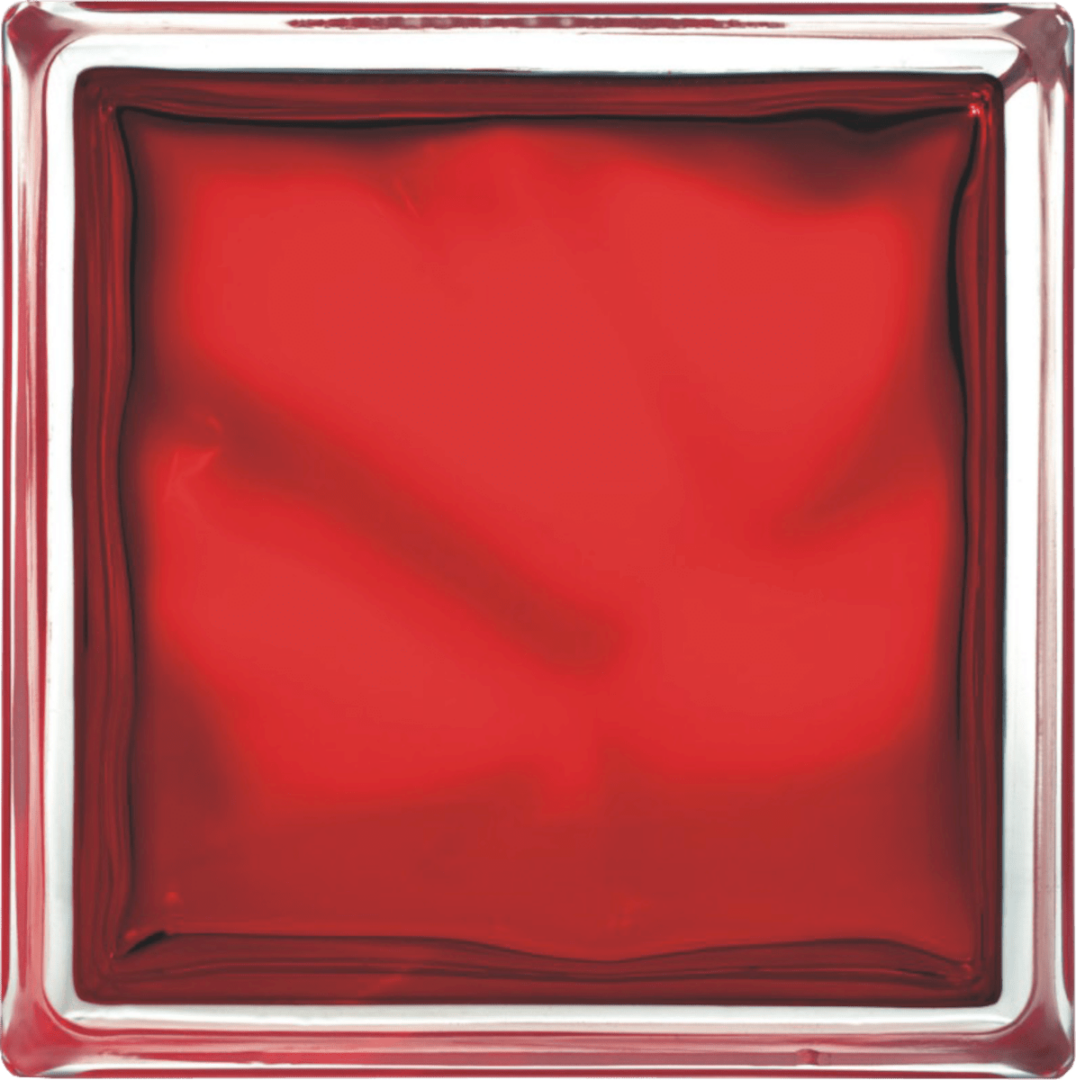 Luxfera Glassblocks red 19x19x8 cm