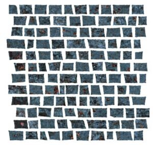Mozaika Cir Metallo nero 30x30