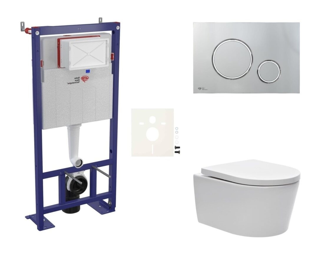 Cenovo zvýhodnený závesný WC set SAT do ľahkých stien / predstenová montáž + WC
