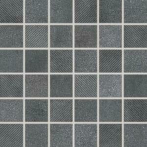 Mozaika Rako Form tmavo šedá 30x30