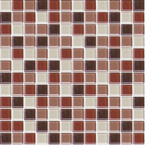 Sklenená mozaika Premium Mosaic hnědá 30x30