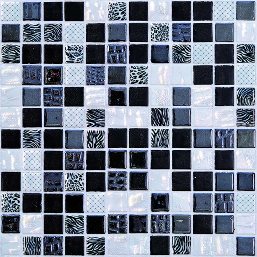 Sklenená mozaika Mosavit Safari negro 30x30