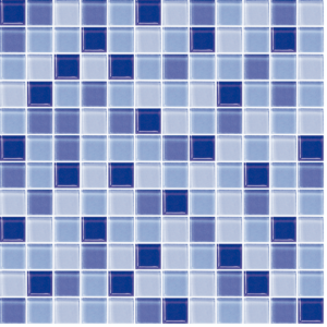 Sklenená mozaika Premium Mosaic modrá 30x30