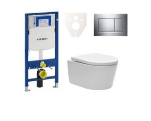 Cenovo zvýhodnený závesný WC set Geberit do ľahkých stien /