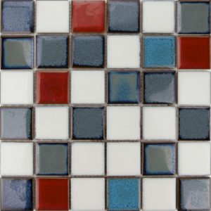 Keramická mozaika Premium Mosaic modrá 30x30