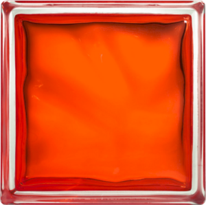 Luxfera Glassblocks orange 19x19x8 cm