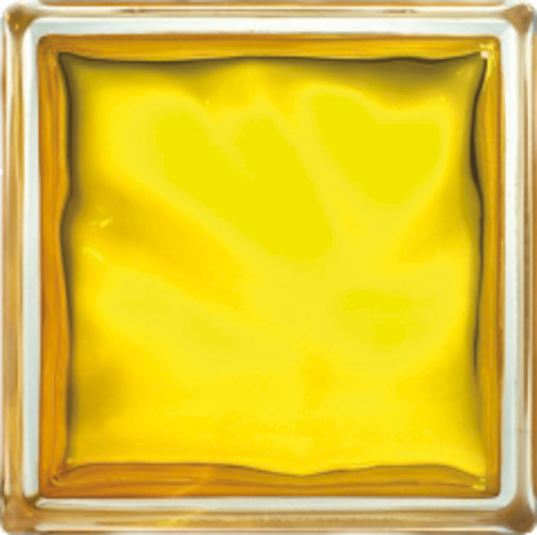 Luxfera Glassblocks yellow 19x19x8 cm