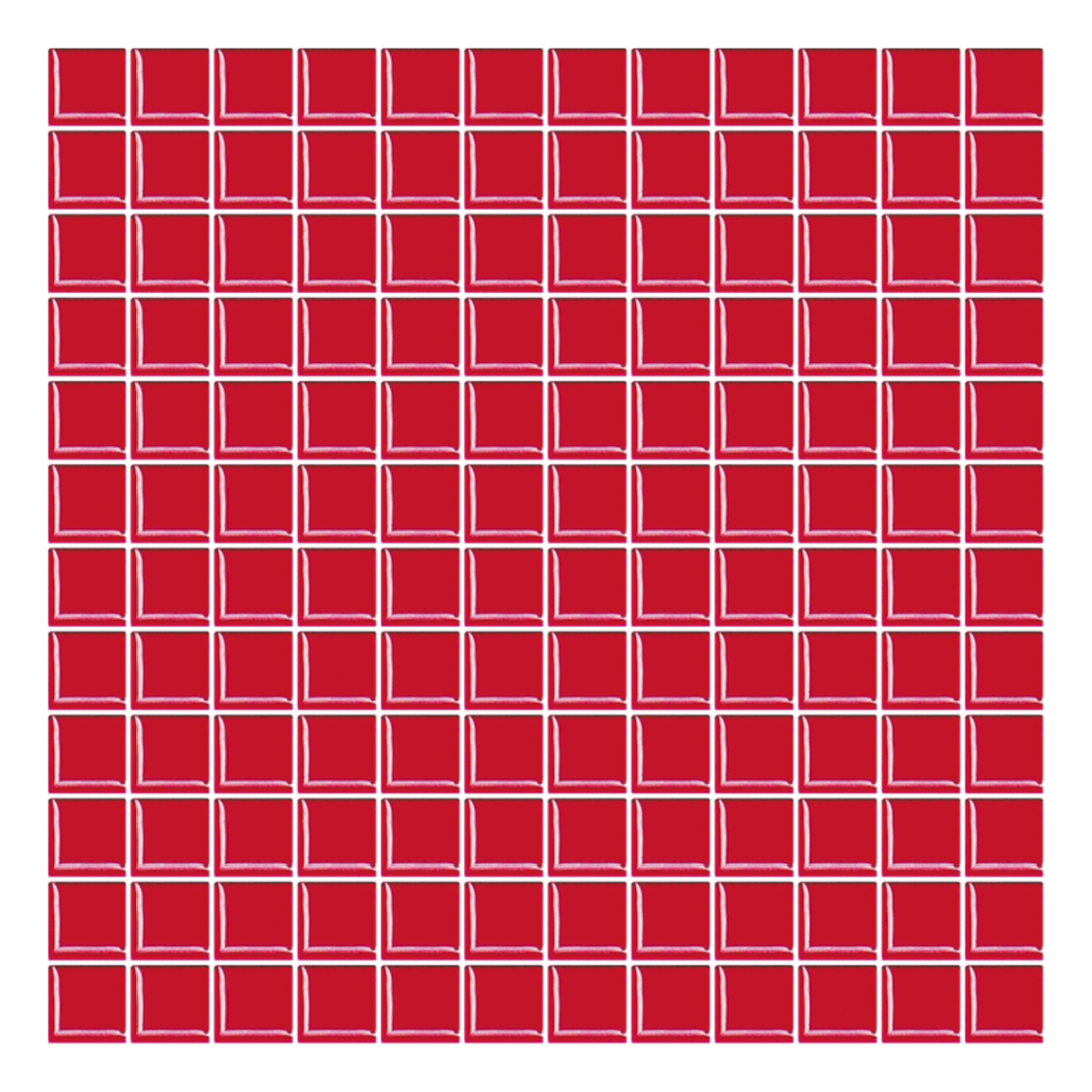 Sklenená mozaika Premium Mosaic červená 30x30