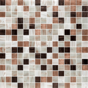 Sklenená mozaika Premium Mosaic hnědá 33x33