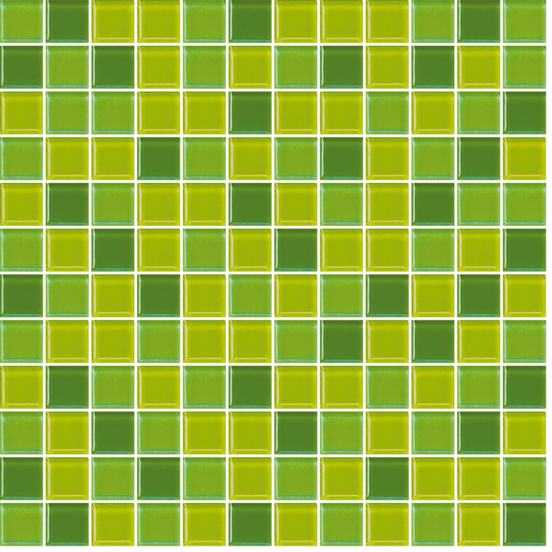Sklenená mozaika Premium Mosaic zelená 30x30