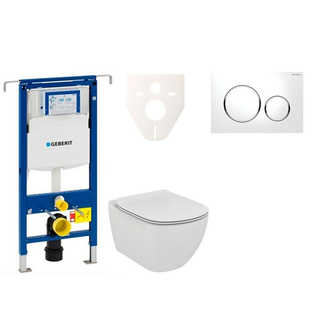 Cenovo zvýhodnený závesný WC set Geberit do ľahkých stien / predstenová montáž + WC