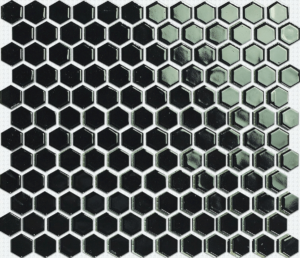 Keramická mozaika Premium Mosaic černá 26x30